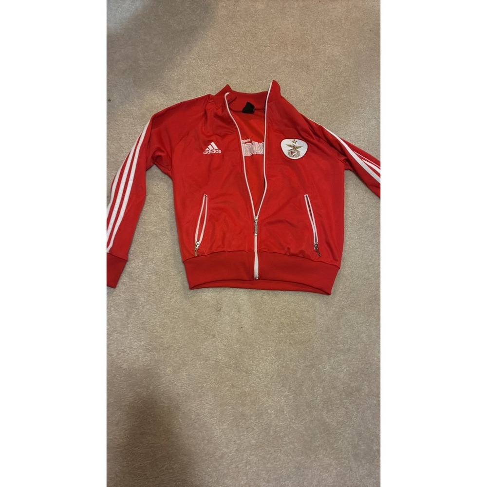 Vintage Adidas SL Benfica Track Jacket Red XS